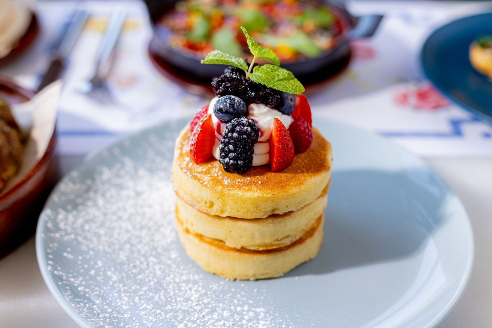 Lemon ricotta pancakes, weekends only