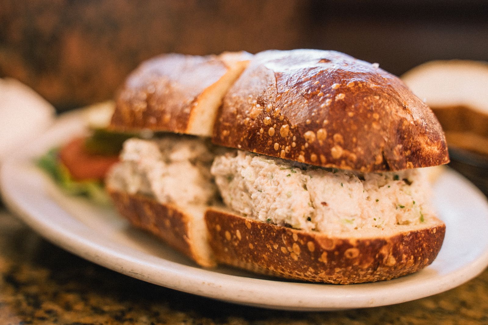 Turkey, apple and cheddar, cut on the bias